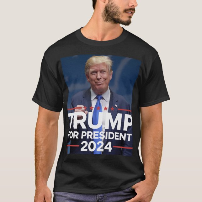 T-shirt Trump 2024 : Le retour du 45ème président (Devant)