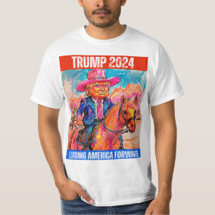 T-SHIRT TRUMP 2024 LEADING AMERICA FORWARD