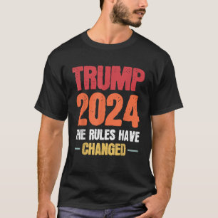 T-shirt Trump 2024, les règles ont changé le drapeau améri