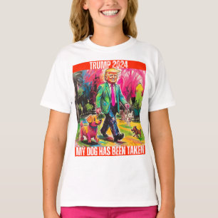 T-SHIRT TRUMP 2024 MON CHIEN A ÉTÉ PRIS