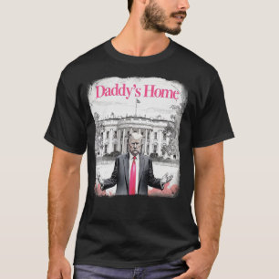 T-shirt Trump 2024 "Papa est de retour" Rose  - Reprenez l