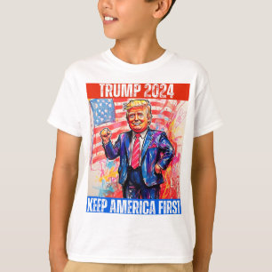 T-SHIRT TRUMP 2024 PREND L'AMÉRIQUE EN TÊTE
