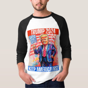 T-SHIRT TRUMP 2024 PREND L'AMÉRIQUE EN TÊTE