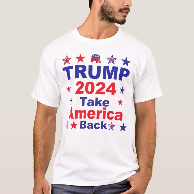 T-shirt TRUMP 2024 Reprendre l'Amérique (Devant)