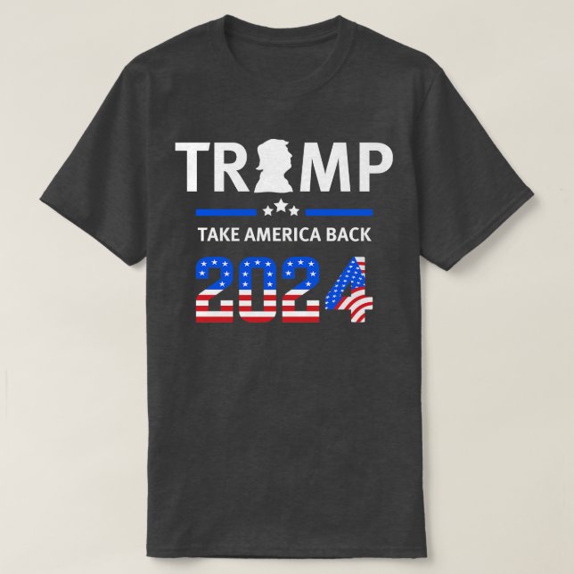 T-shirt Trump 2024 Reprendre l'Amérique (12) (Design devant)