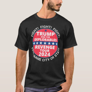 T-shirt Trump 2024 Revenge Tour Déplorables Combattre