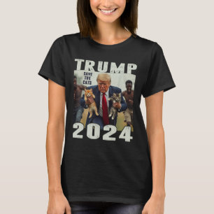 T-shirt Trump 2024 Sauver Les Chats Dit Débat