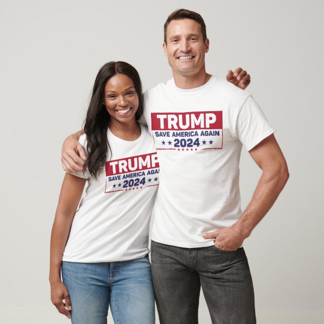 T-shirt Trump 2024 Sauvez à nouveau l'Amérique (Unisexe)