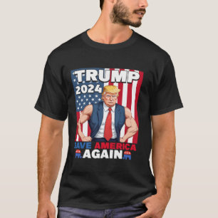 T-shirt Trump 2024 Sauvez à nouveau l'Amérique en chemise