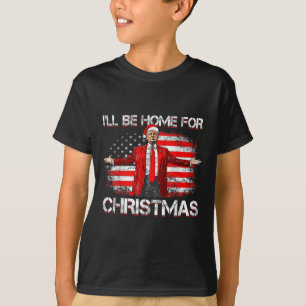 T-shirt Trump 2024 Sera À La Maison Pour Noël Drôle Trump