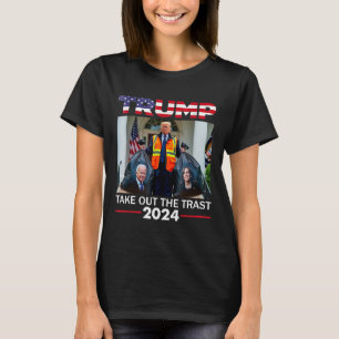 T-shirt Trump 2024 Sortir La Trash Funny Trump Garbyge