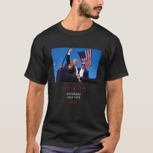 T-shirt Trump 2024 Tir Au Rassemblement Trump En Pennsylva