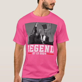 T-shirt Trump 2024 : Tirer sur la légende du président