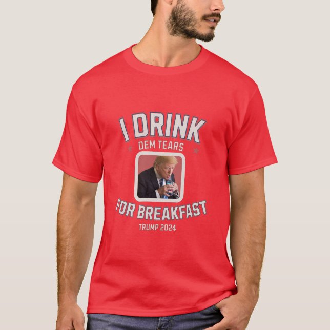 T-shirt Trump 2024 - Trump Gagnant - Larmes libérales - Dr (Devant)