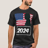 Trump 2024 Vintage American Flag Retro Graphic App