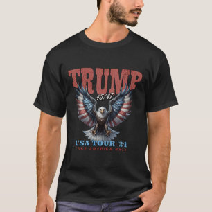 T-shirt Trump 2025 Prenez l'Amérique en main Vintage Rétro