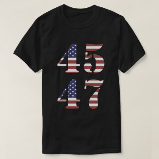 T-shirt Trump 45 47