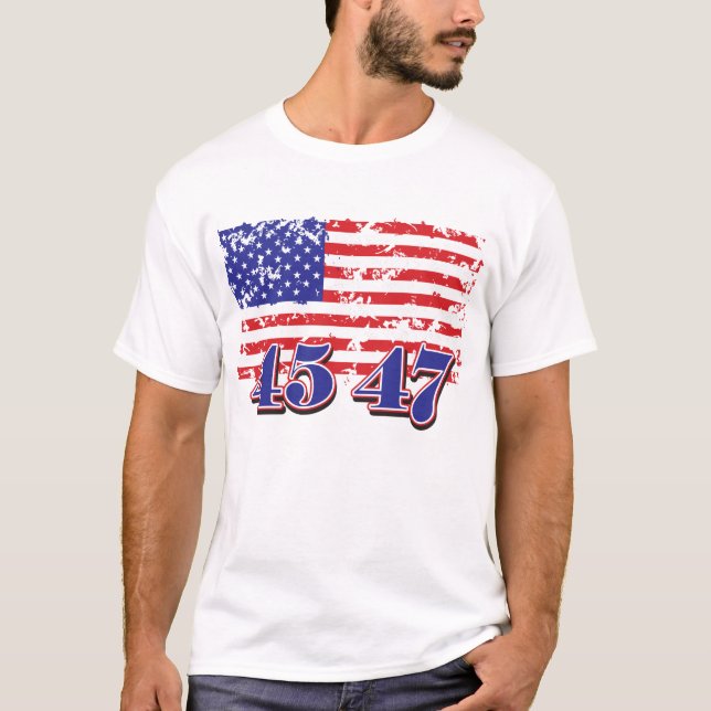T-shirt Trump 45 47 (Devant)