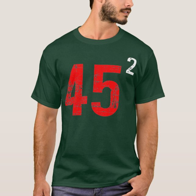 T-shirt Trump 45 Squared Pro rump 2 erms (Devant)
