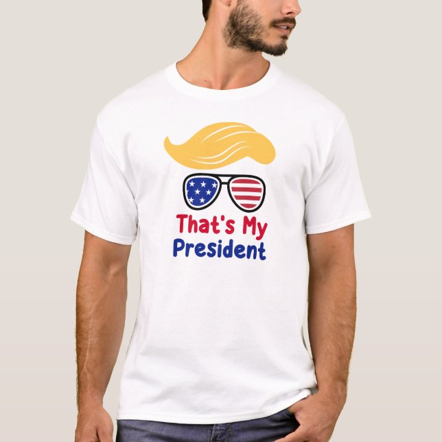 T-shirt Trump 47 - C'est mon président  (Devant)