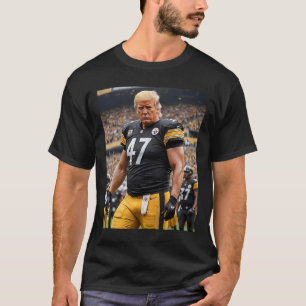 T-shirt Trump 47 Fittsburgh Footbyll Joueur drôle