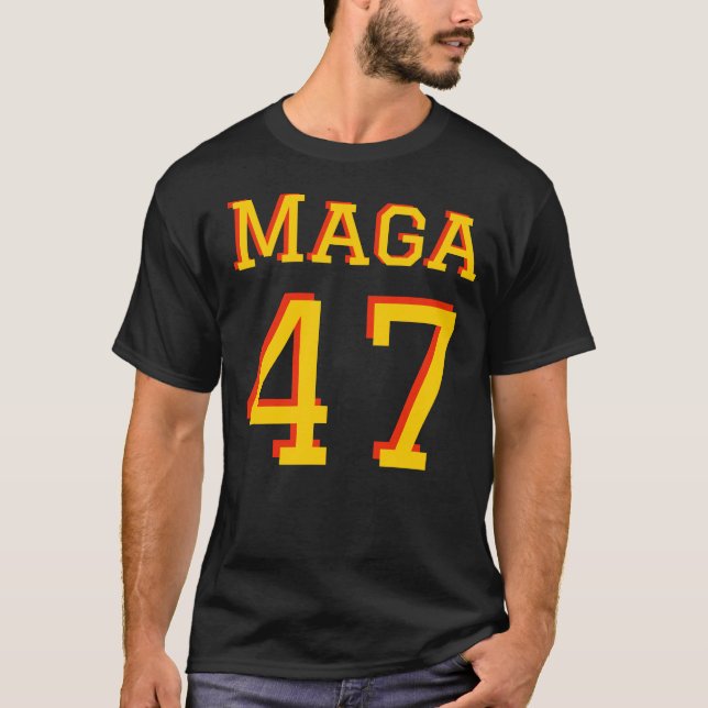 T-shirt Trump 47 MAGA t shirt (Devant)