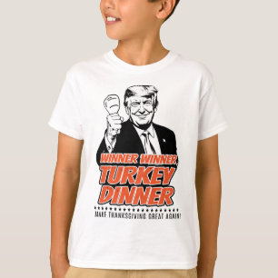 T-shirt Trump 47ème Président Thanksgiving Winner Turkey D