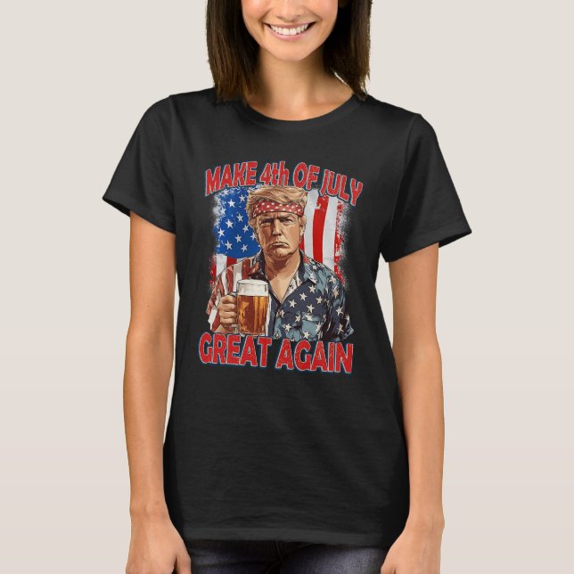 T-shirt Trump 4 juillet (Devant)