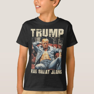 T-shirt Trump A De Grands Jeans Mème Drôle À Dire _2