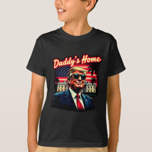 T-shirt Trump a gagné 2024 Papa est à la maison Reprenez l