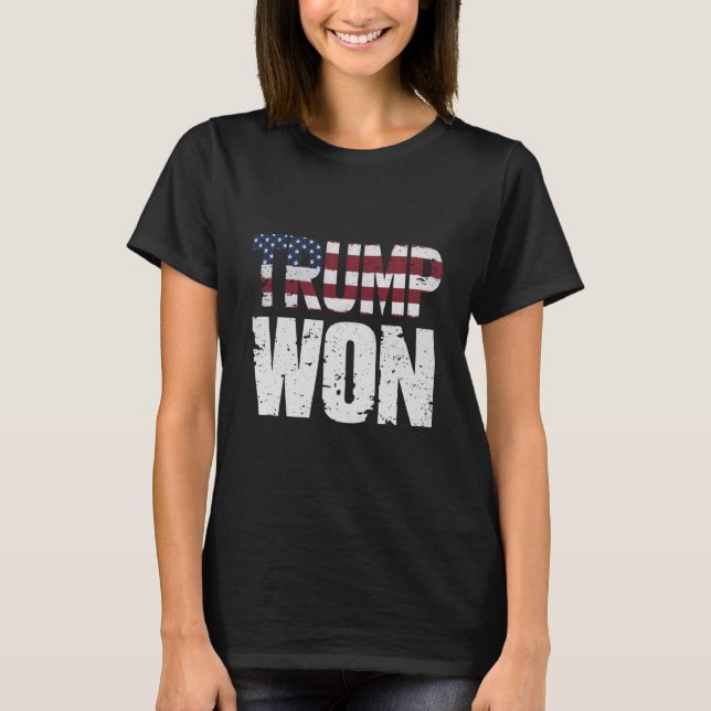 T-shirt Trump a gagné la 47e élection présidentielle améri (Devant)