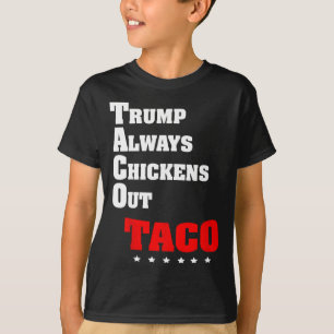 T-shirt Trump abandonne toujours le taco trade Mème drôle 