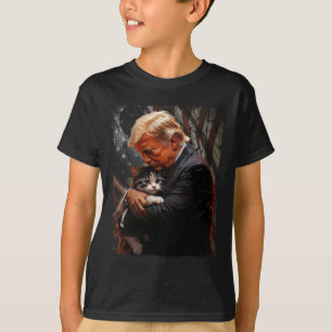 T-shirt Trump Accroche Un Chat Orange 2024 Pour Rendre Les