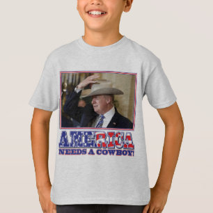 T-SHIRT TRUMP-AMERICA-COWBOY