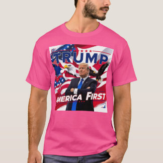 T-shirt Trump America First - Conception patriotique audac