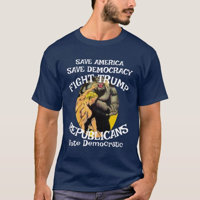 T-shirt Trump Anti Fasciste (Devant)