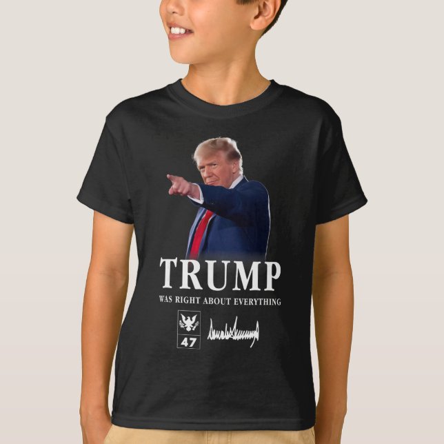 T-shirt Trump avait raison sur tout _7  (Devant)