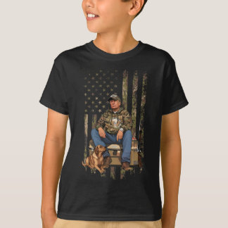 T-shirt Trump avec canard canard sauvagine chasse Camo Pré