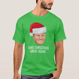 T-shirt Trump avec chapeau de Père Noël - Rendre à Noël sa