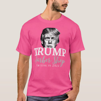 T-shirt Trump Barber Shop Cutting En 2024