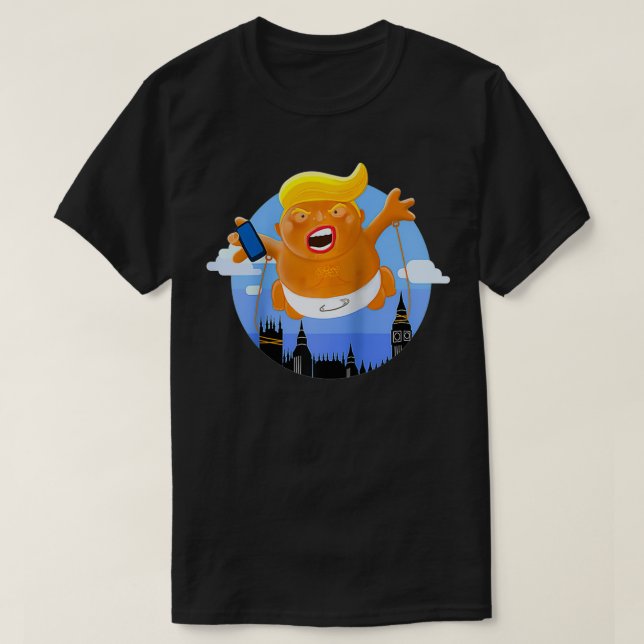 T-shirt Trump Big Graphisme Inflatable Baby Blimp Balloon (Design devant)