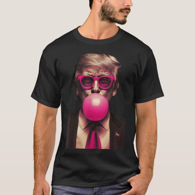 T-shirt Trump Bubble Gum drôle (Devant)