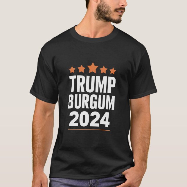 T-shirt Trump Burgum pour l'élection présidentielle améric (Devant)