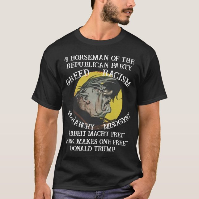 T-shirt Trump camp de concentration de Dachau Parti républ (Devant)
