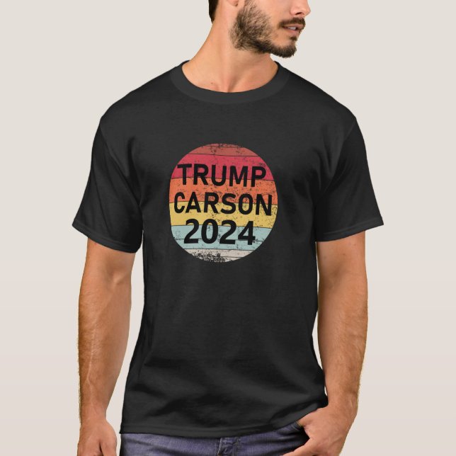 T-shirt TRUMP CARSON 2024 Président Vote USA Election Mag (Devant)