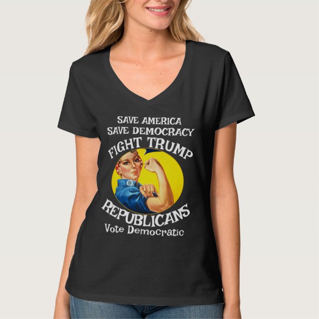 T-shirt Trump C'est de la merde (Devant)