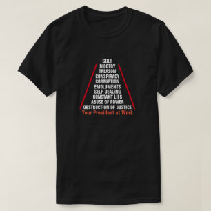 T-shirt Trump : Collusion de trahison et corruption