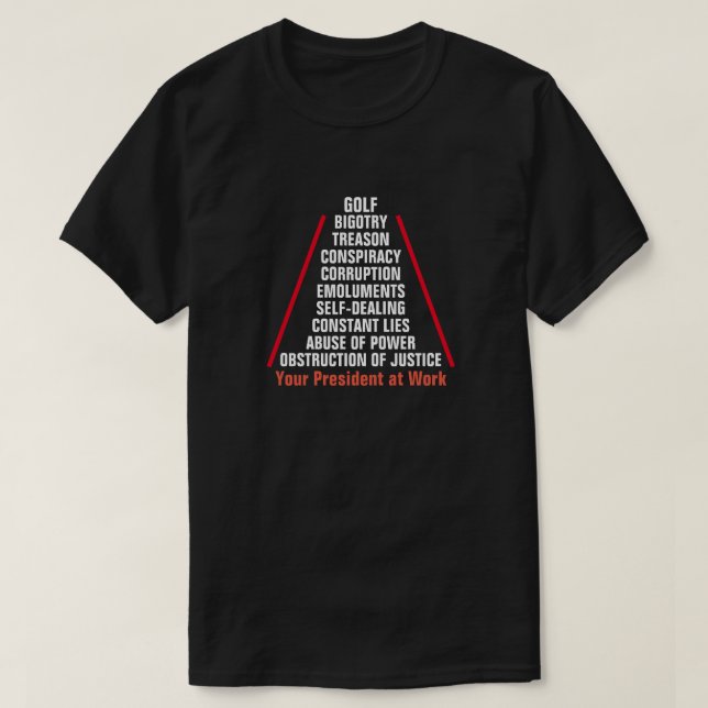 T-shirt Trump : Collusion de trahison et corruption (Design devant)
