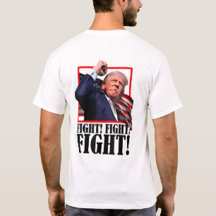 T-shirt Trump COMBAT, COMBAT, COMBAT 2024 Rassemblement Pe