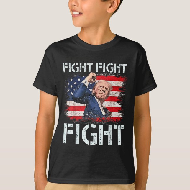 T-shirt Trump Combat Combattre Les Signaux Trump Aux Améri (Devant)